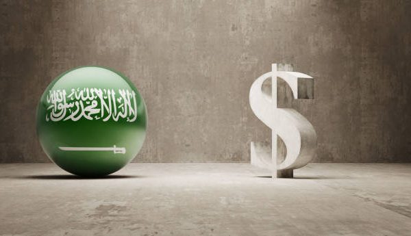 Saudi Arabia High Resolution Money Sign Concept