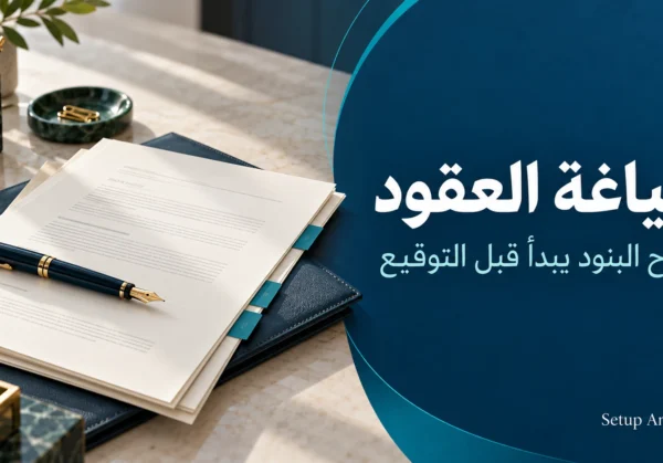 صياغة العقود للشركات – Setup Anywhere صياغة العقود للشركات: مستندات تجارية وقلم مراجعة قبل التوقيع